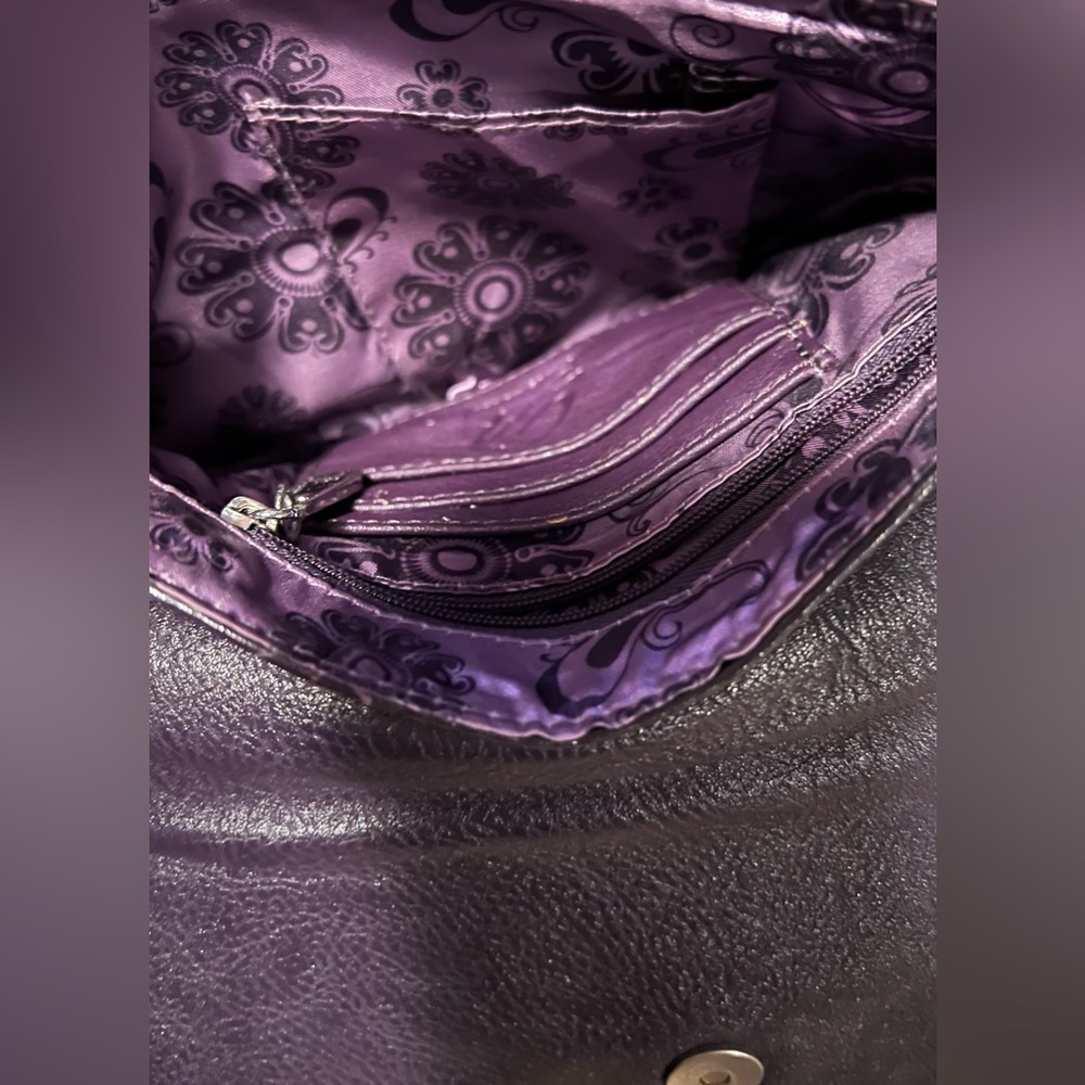 Grace Adele Dark Purple Small Purse - image 3